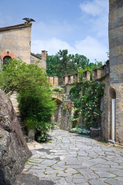 Gropparello castle. Emilia-Romagna. İtalya.