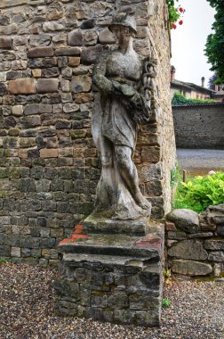 grazzano görünümünü visconti. Emilia-Romagna. İtalya.