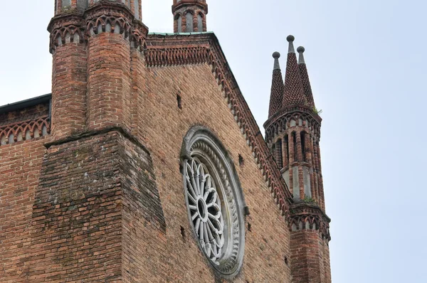 St. antonino bazilika. Piacenza. Emilia-Romagna. Itálie. — Stock fotografie