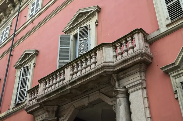Palacio Malvicini Fontana. Piacenza. Emilia-Romaña. Italia . —  Fotos de Stock