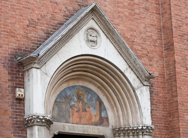 Brigida kostel sv. Piacenza. Emilia-Romagna. Itálie. — Stock fotografie