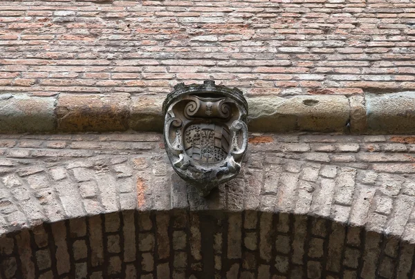 Farnese palác. Piacenza. Emilia-Romagna. Itálie. — Stock fotografie