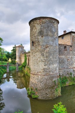 Castle of Lisignano. Gazzola. Emilia-Romagna. Italy. clipart