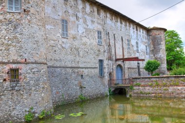 lisignano Kalesi. Gazzola. Emilia-Romagna. İtalya.