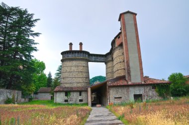 Old furnaces. Ponte dell'Olio. Emilia-Romagna. Italy. clipart