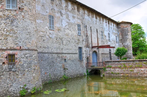 Slottet av lisignano. Gazzola. Emilia-Romagna. Italien. — Stockfoto