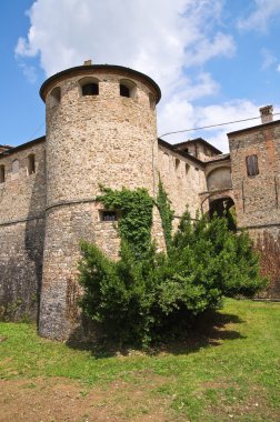 agazzano Kalesi. Emilia-Romagna. İtalya.