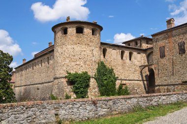 agazzano Kalesi. Emilia-Romagna. İtalya.