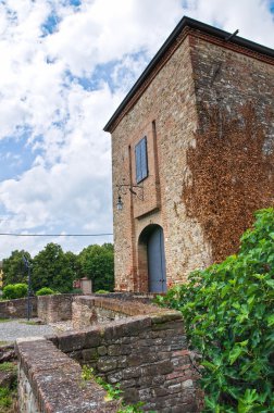 agazzano Kalesi. Emilia-Romagna. İtalya.