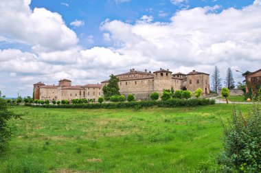 agazzano Kalesi. Emilia-Romagna. İtalya.