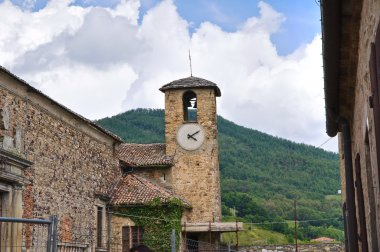 bardi, Castle. Emilia-Romagna. İtalya.