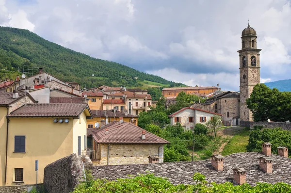 Panoramablick auf Bardi. Emilia-Romagna. Italien. — Stockfoto