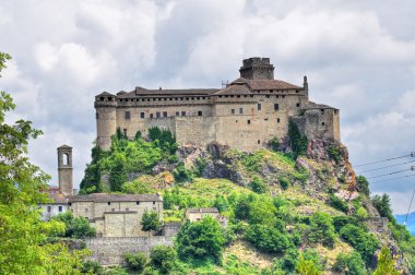 bardi, Castle. Emilia-Romagna. İtalya.