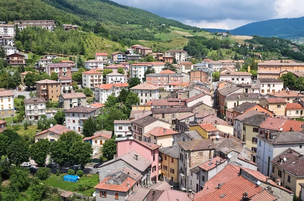 Panoramic view of Bardi. Emilia-Romagna. Italy. — Stock Photo, Image