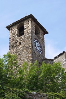 bardi, Castle. Emilia-Romagna. İtalya.