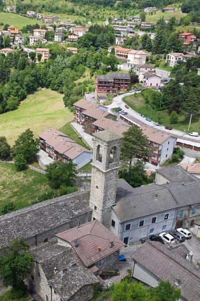 Panoramautsikt över bardi. Emilia-Romagna. Italien. — Stockfoto