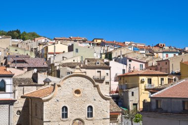 Panoramic view of Pietramontecorvino. Puglia. Italy. clipart