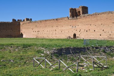 lucera Castle. Puglia. İtalya.