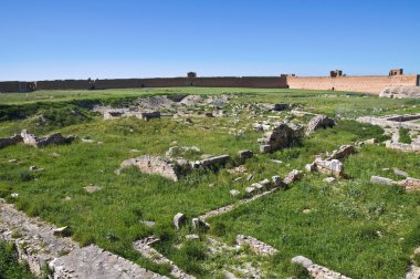 lucera Castle. Puglia. İtalya.