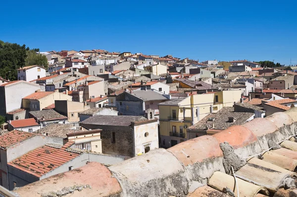 Panoramautsikt över pietramontecorvino. Puglia. Italien. — Stockfoto