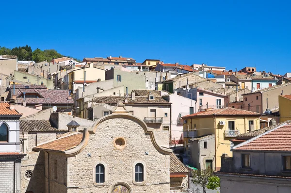 stock image Panoramic view of Pietramontecorvino. Puglia. Italy.