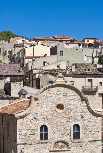Panoramablick auf Pietramontecorvino. Apulien. Italien. — Stockfoto