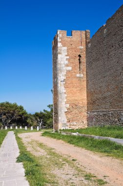 lucera Castle. Puglia. İtalya.