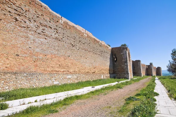 Κάστρο του lucera. Puglia. Ιταλία. — Φωτογραφία Αρχείου