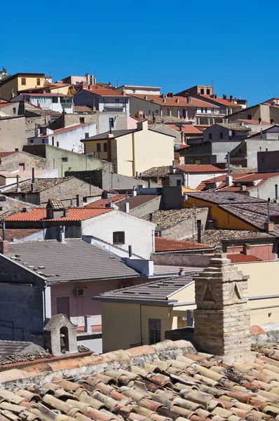 Vedere panoramică a lui Pietramontecorvino. Puglia. Italia . — Fotografie, imagine de stoc