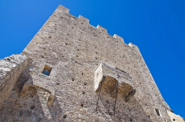 Normann-torony. Pietramontecorvino. Puglia. Olaszország. — Stock Fotó