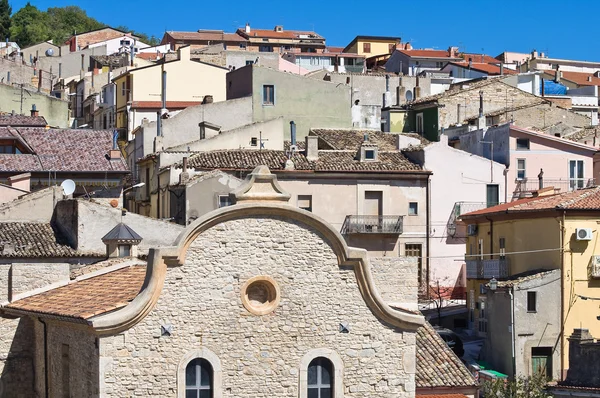 Panoramablick auf Pietramontecorvino. Apulien. Italien. — Stockfoto