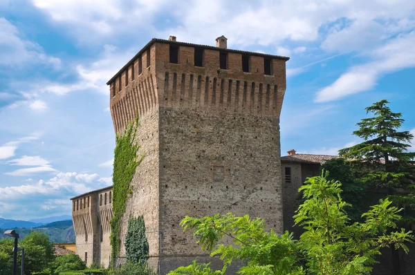 Slottet av varano deʼ "melegari. Emilia-Romagna. Italien. — Stockfoto