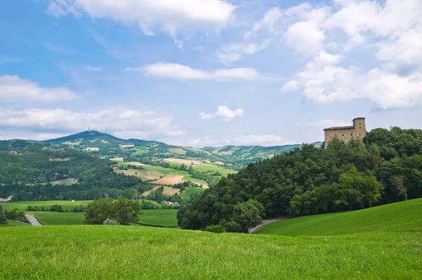 Schloss von Pellegrino Parmense. Emilia-Romagna. Italien. — Stockfoto