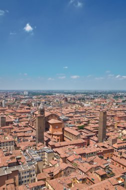 bologna panoramik manzaralı. Emilia-Romagna. İtalya.