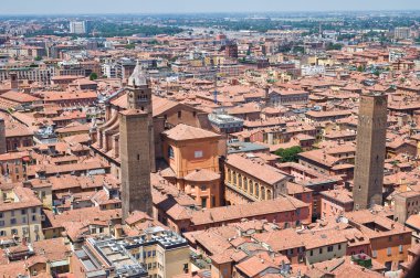 bologna panoramik manzaralı. Emilia-Romagna. İtalya.