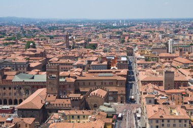 bologna panoramik manzaralı. Emilia-Romagna. İtalya.