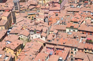 bologna panoramik manzaralı. Emilia-Romagna. İtalya.