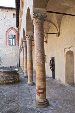 torrechiara Kalesi. Emilia-Romagna. İtalya.