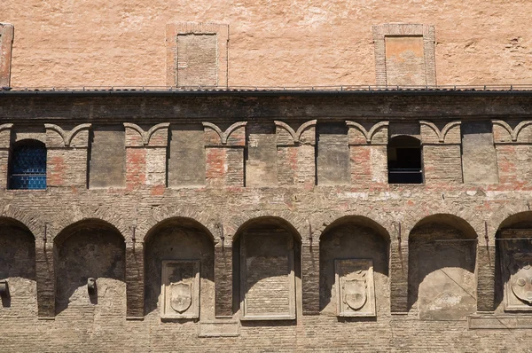 Accursio Sarayı. Bologna. Emilia-Romagna. İtalya. — Stok fotoğraf