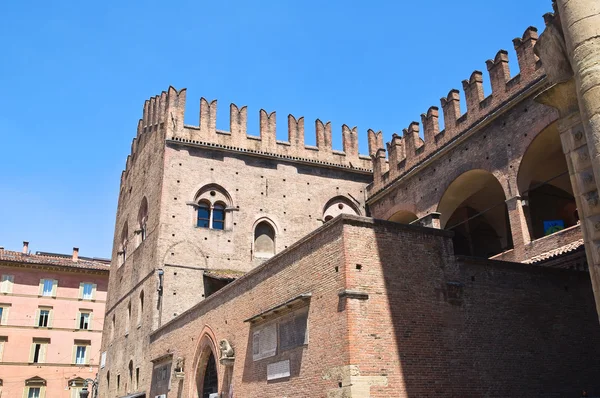 Kung enzo's palace. Bologna. Emilia-Romagna. Italien. — Stockfoto