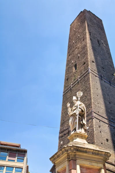 Torre Asinelli. Bolonha. Emilia-Romagna. Itália . — Fotografia de Stock