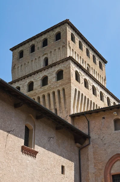 Hrad torrechiara. Emilia-Romagna. Itálie. — Stock fotografie
