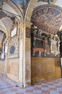 Bologna iç archiginnasio. Emilia-Romagna. İtalya.