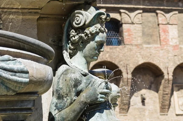 Fountain av Neptunus. Bologna. Emilia-Romagna. Italien. — Stockfoto