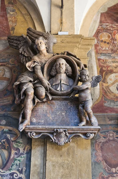 Interior Archiginnasio de Bolonha. Emilia-Romagna. Itália . — Fotografia de Stock