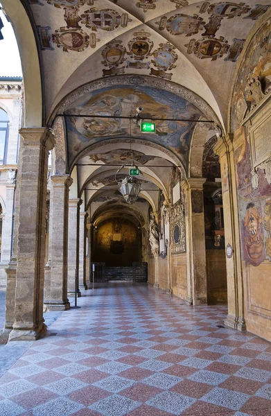 Interior Archiginnasio of Bologna. Emilia-Romagna. Italy. — Stock Photo, Image