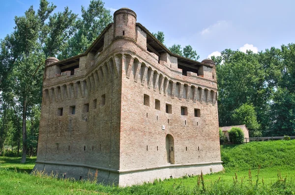 Pevnost rocca stellata. Bondeno. Emilia-Romagna. Itálie. — Stock fotografie