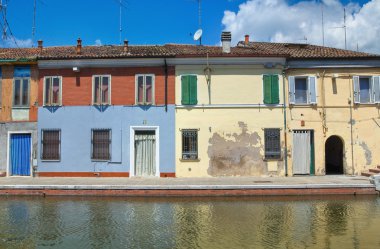 comacchio görünümü. Emilia-Romagna. İtalya.