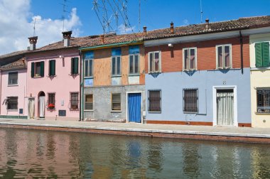 comacchio görünümü. Emilia-Romagna. İtalya.