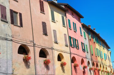 alleyway. Brisighella. Emilia-Romagna. İtalya.